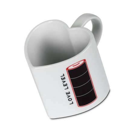 Keramikinis puodelis "Meilės baterija"